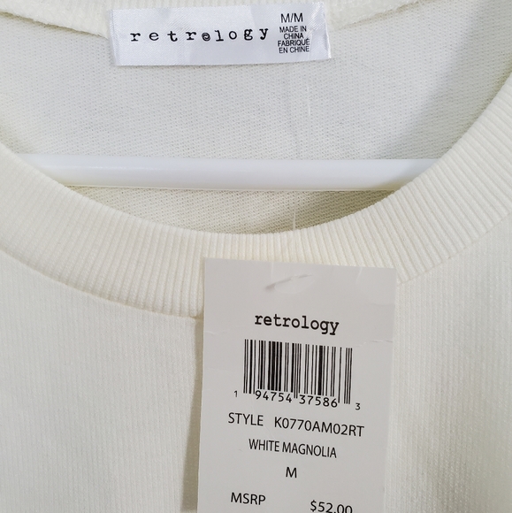 NWT White Magnolia Retrology Sweater - Picture 4 of 4